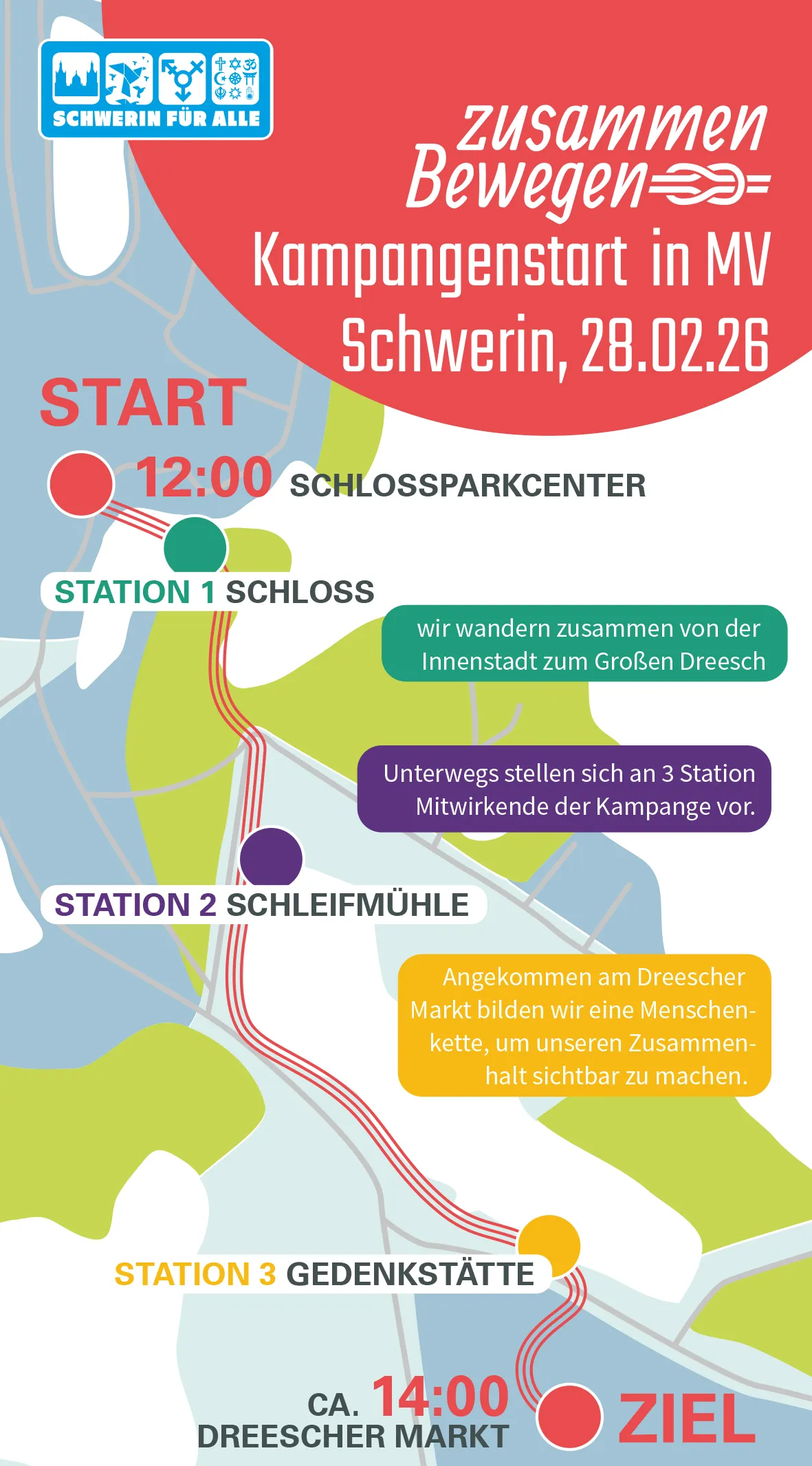 Flyer Stadtspaziergang Schwerin