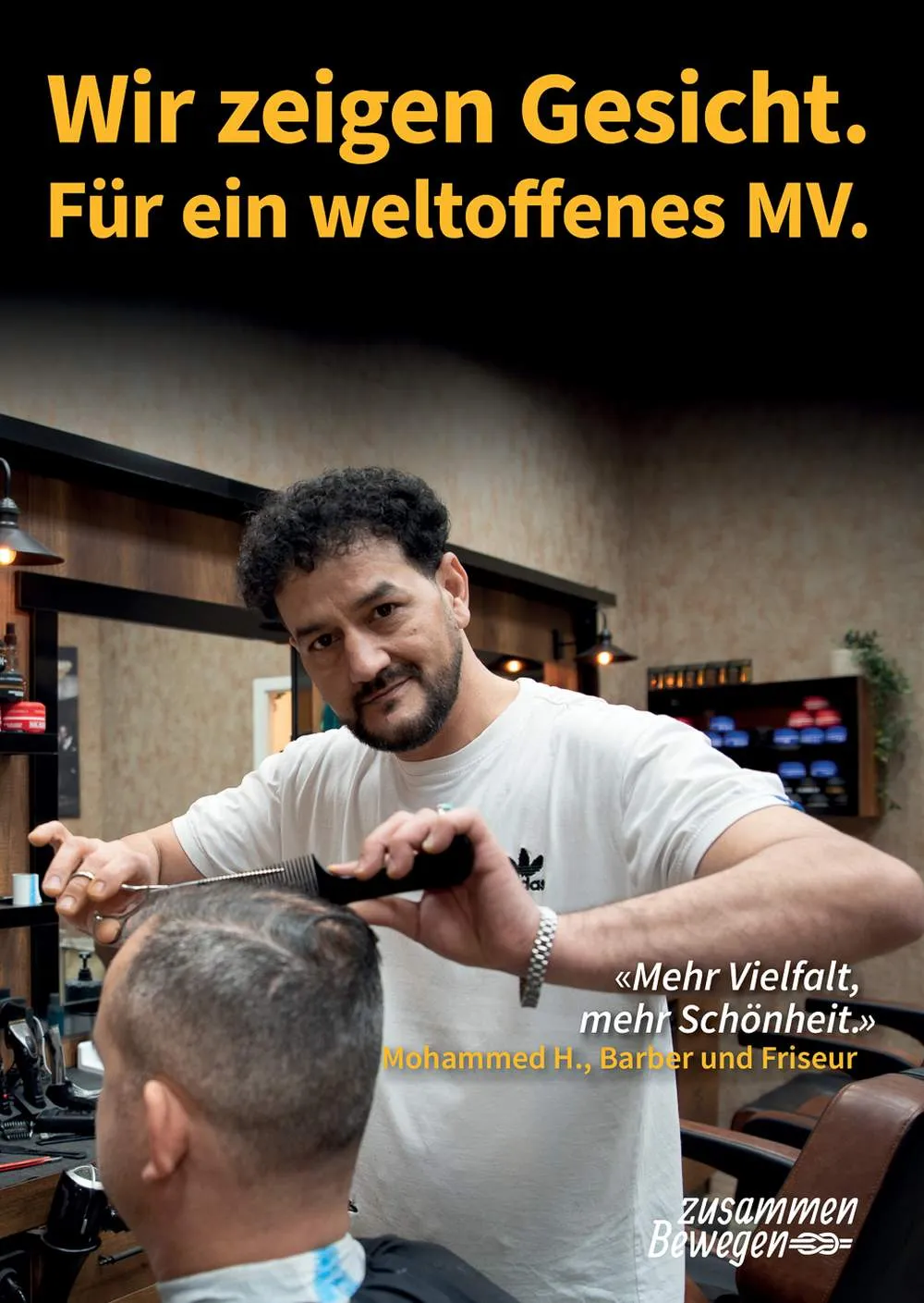 Wir zeigen Gesicht Fotoaktion: "Mehr Vielfalt, mehr Schönheit."
