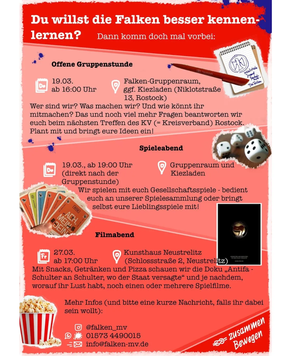 Die Falken kennenlernen