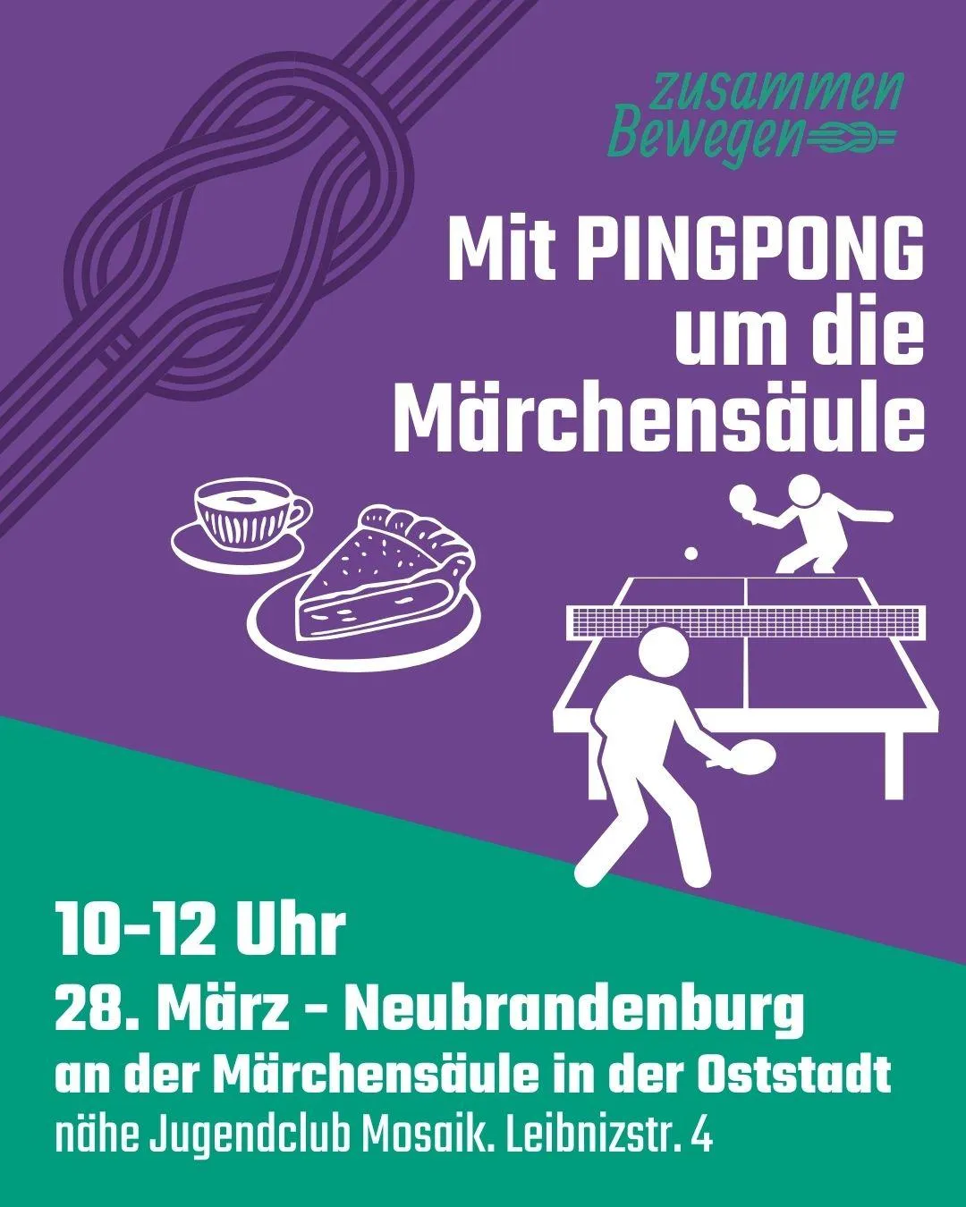 Ping Pong um die Märchensäule