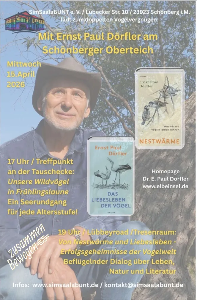 E. Paul Dörfler am Oberteich – Seerundgang und Autorendialog (Schönberg)