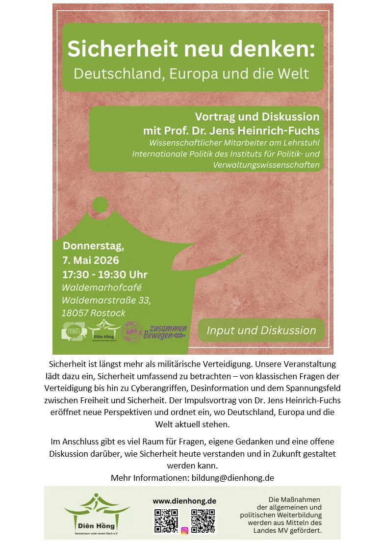 Flyer Rückseite von Sicherheit neu denken